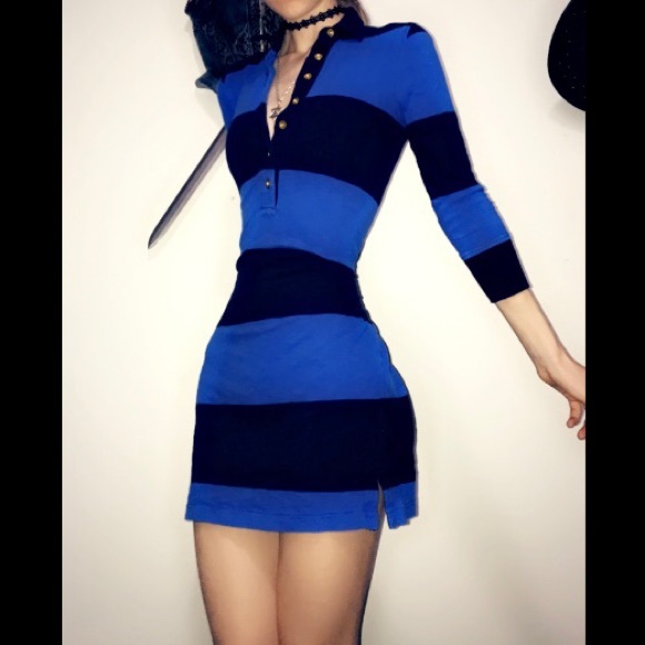 J. Crew Dresses & Skirts - Stripped Dress🐝💙🖤